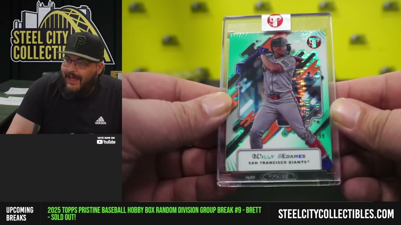 2025 Topps Pristine Baseball Hobby Box Random Division Group Break #9 - Brett
