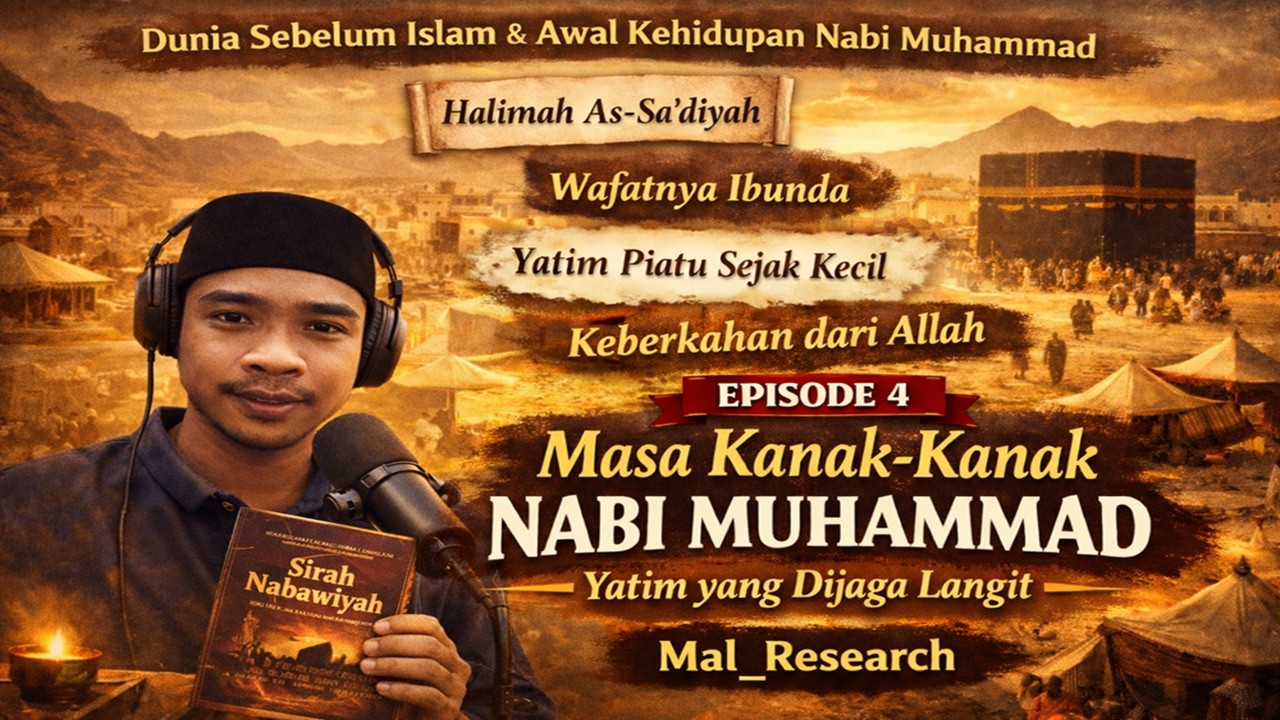 MASA KANAK-KANAK NABI MUHAMMAD: YATIM YANG DIJAGA LANGIT | SIRAH NABWIYAH EPS. 4