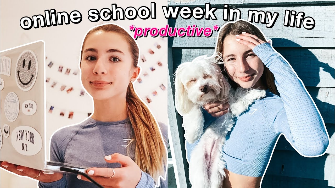productive online school week in my life 2021 *quarantined*