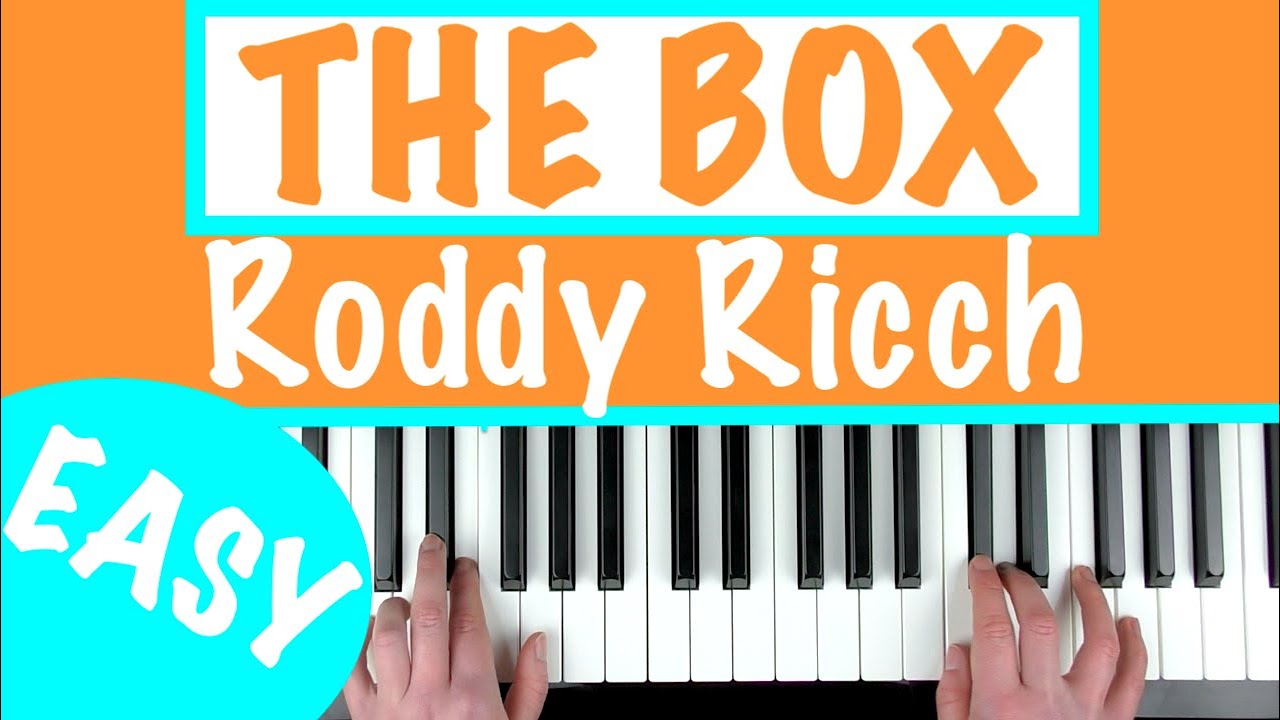 How to play THE BOX - Roddy Ricch Slow Easy Piano Tutorial
