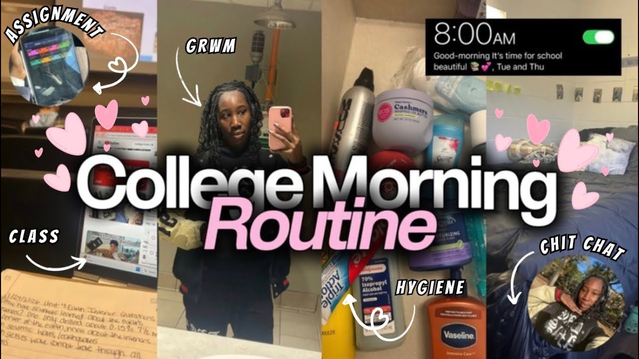 8 A.M. College Morning  Routine l Mini chat chat, updates, ootd, and grwm!