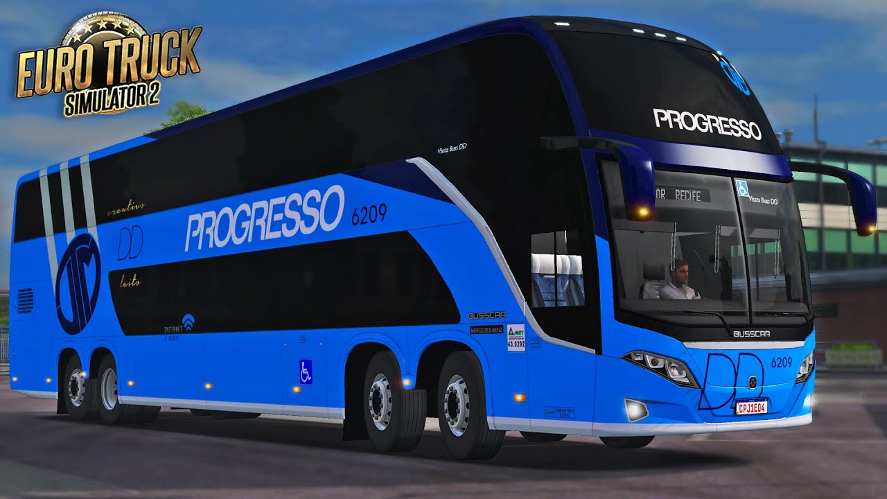 ETS 2 | MOD BUS &ndash; EAA | VISSTA BUSS DD 15M O500RSDD | PROGRESSO | Salvador / Recife