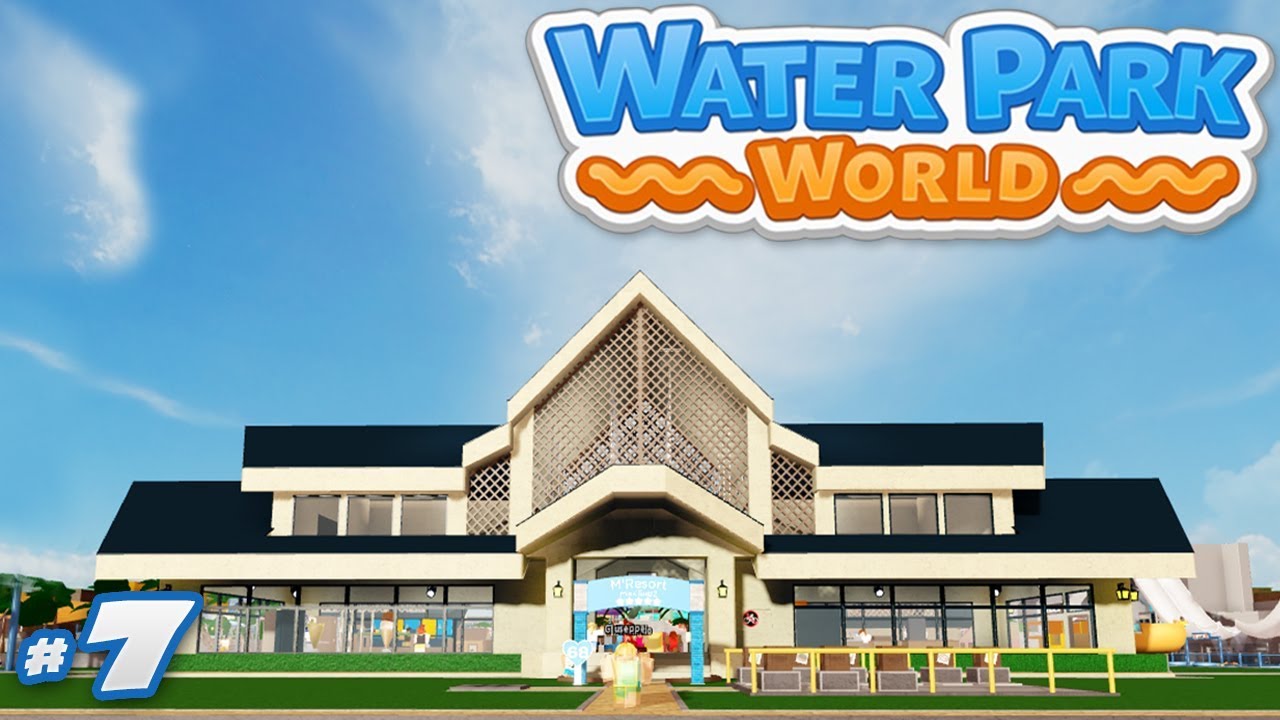 Water Park World #7 - BEST WATERSLIDE PARK (Roblox Water Park World)
