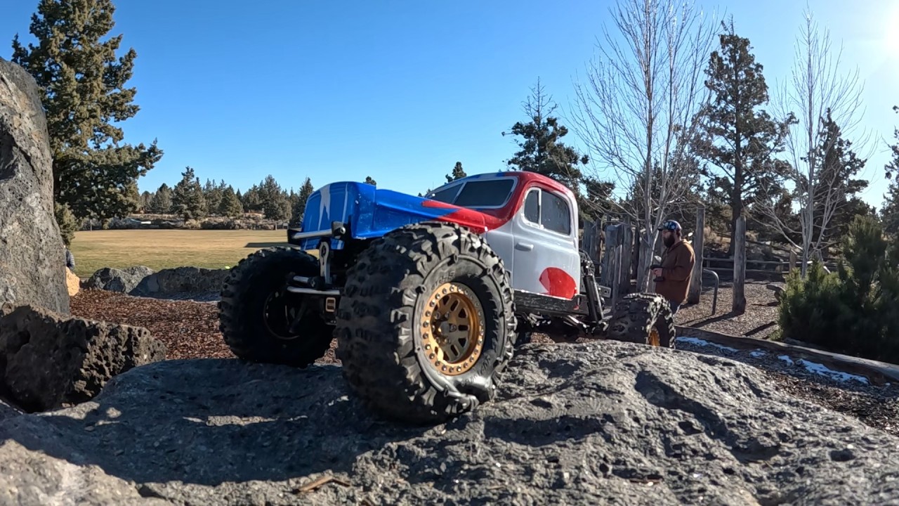 10th scale carnage Rockridge Park - Big group crawl part 1 #rc #rccrawler #offroad #centraloregon