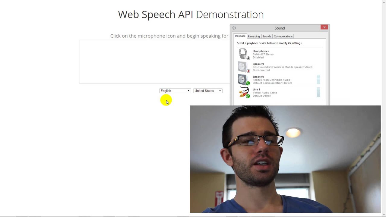 Speech to Text with Google Web Speech API