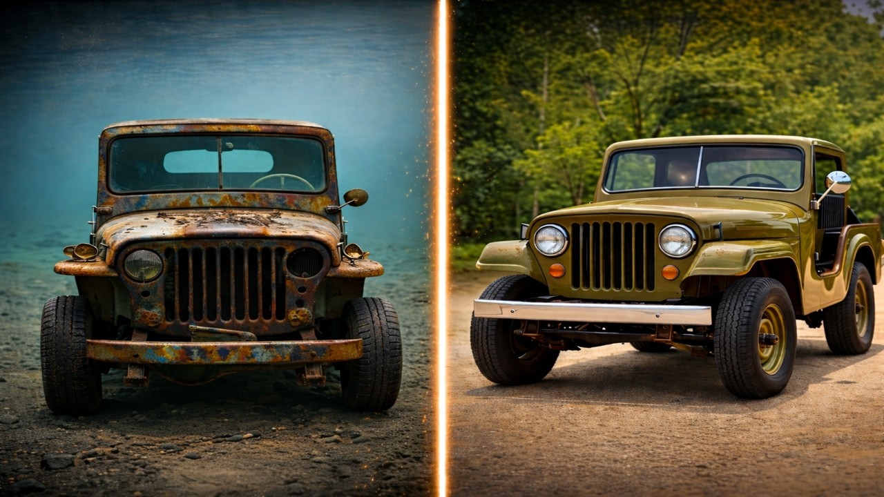 🚙🔥 From Rust to Road Beast | Jeep Recycling & Restoration ♻️🇺🇸