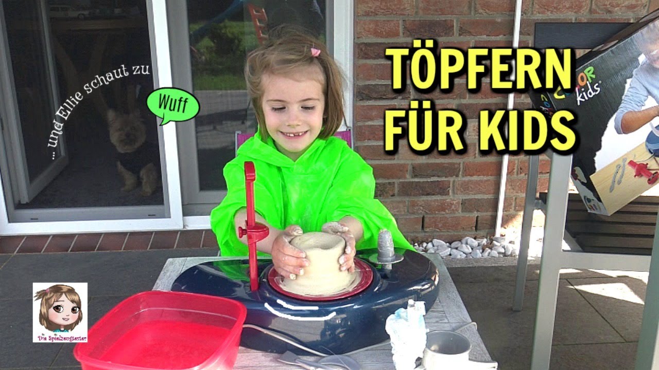 TÖPFERN FÜR KINDER 🎨 Unsere kleine Töpferwerkstatt ⚱️ 5-Jährige töpfert zum 1. Mal | Color Kids