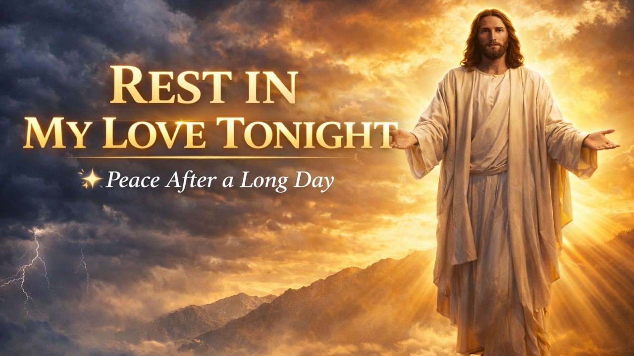 Rest In My Love Tonight 🌙 Jesus Is With You | Peaceful Christian Sleep Music