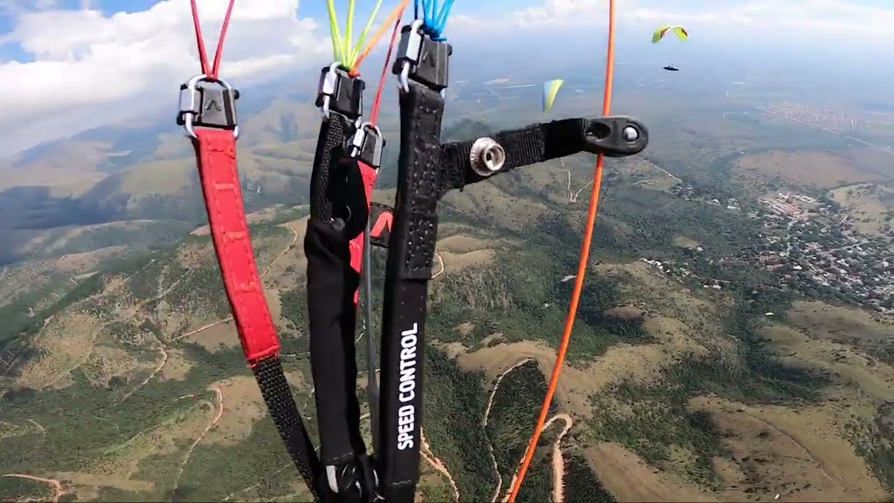 Stomach clenching thermaling and dedicated cloud chasing on my paraglider - Race day 3