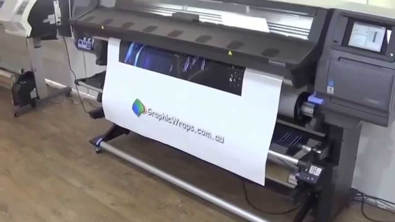 HP 360 Latex Printer - Quick Demo of our new printer 64