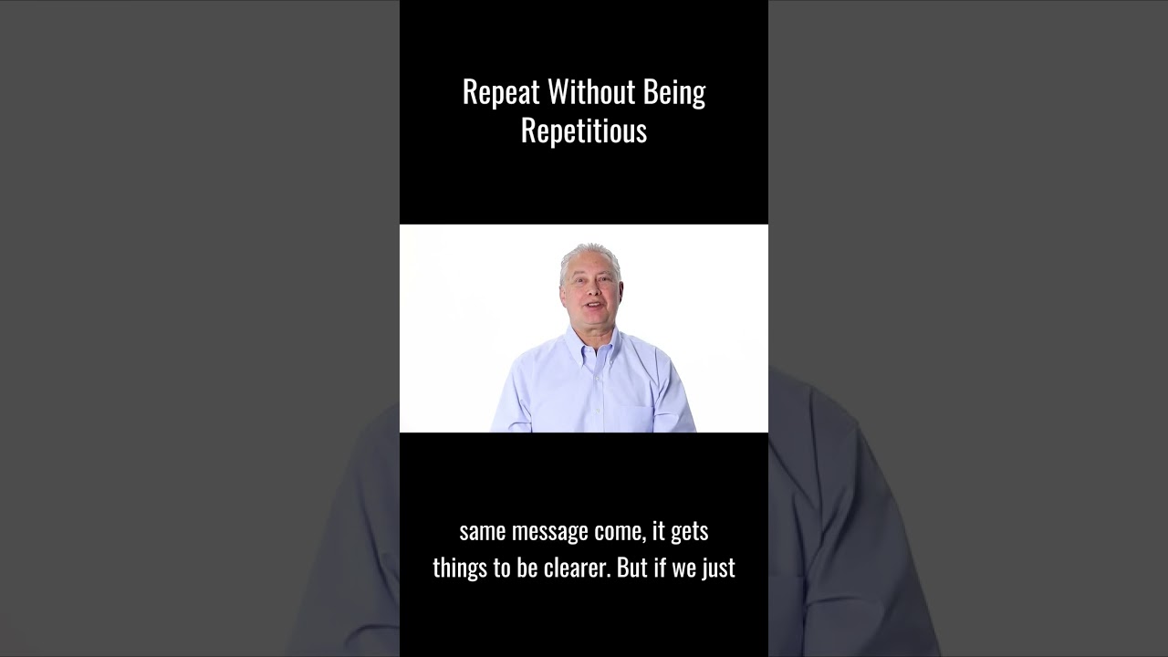 Unlock the power of repetition without being boring.