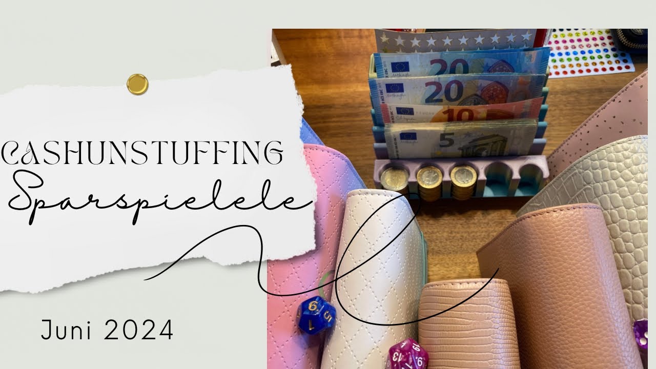 🍦⛱️🐚Cashunstuffing meiner Sparspiele | Juni 2024 🍦⛱️🐚 |  Budget | Sparen | Umschlagmethode