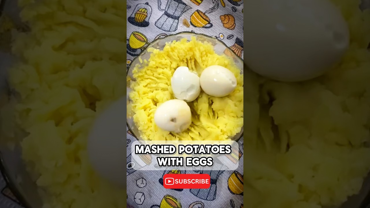 How to Make Creamy Mashed Potatoes with Eggs &ndash; Simple & Tasty Recipe! 🥔🥚 #shorts