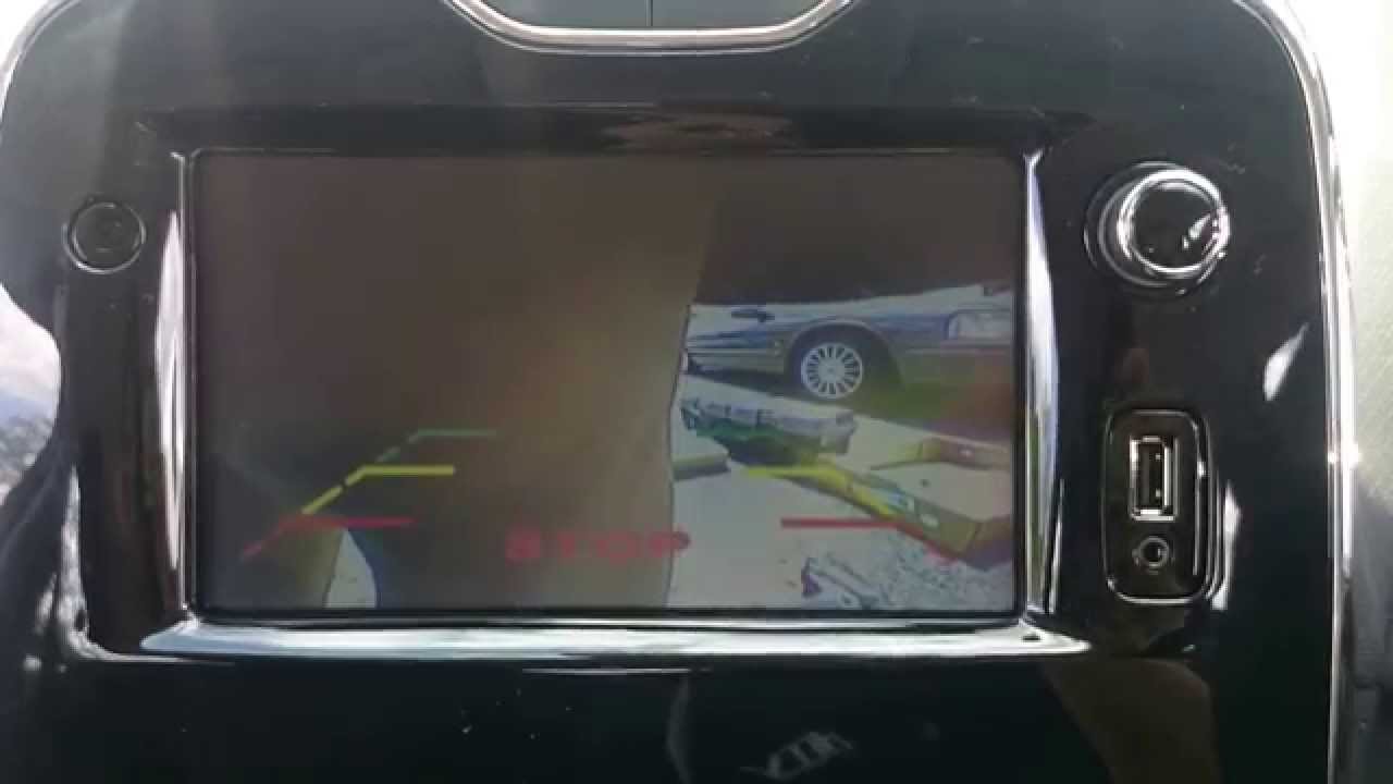 2014 Renault Clio reverse camera installation