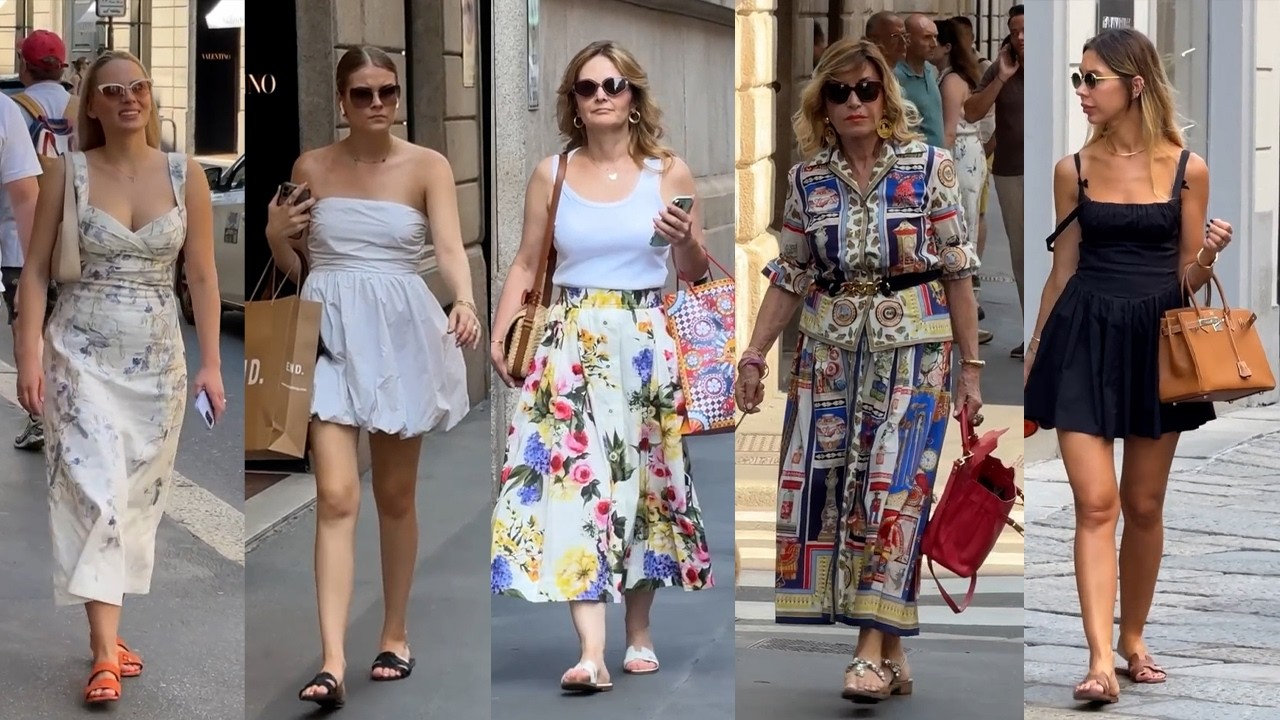 🌸Beautiful Milan Street Fashion🇮🇹What are people wearing in Italy - Luxury Shopping in June 2026💎