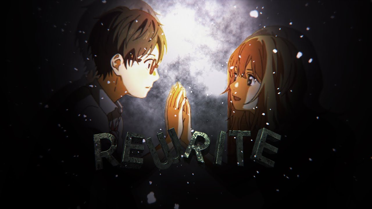 Your Lie in April AMV Typography Edit - Rewrite The Stars | After Effects