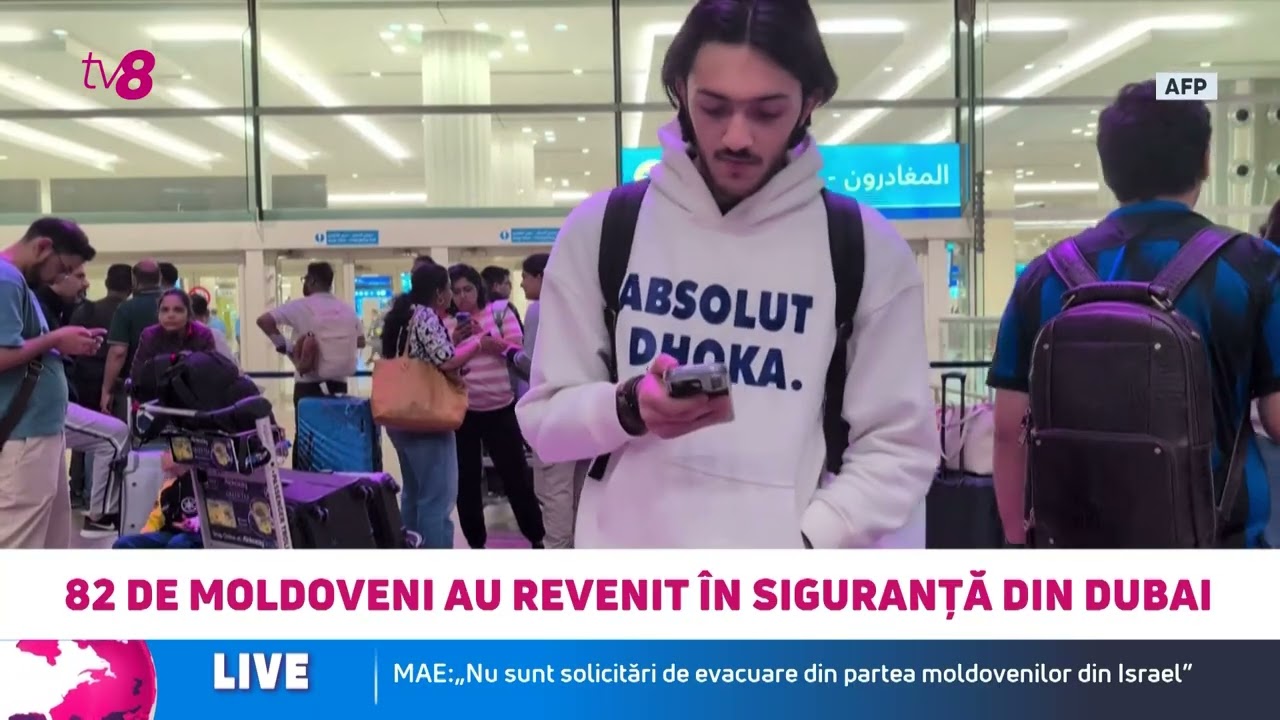 Peste 80 de moldoveni, aduși acasă din Dubai: Alții încă așteaptă evacuarea din zonele tensionate