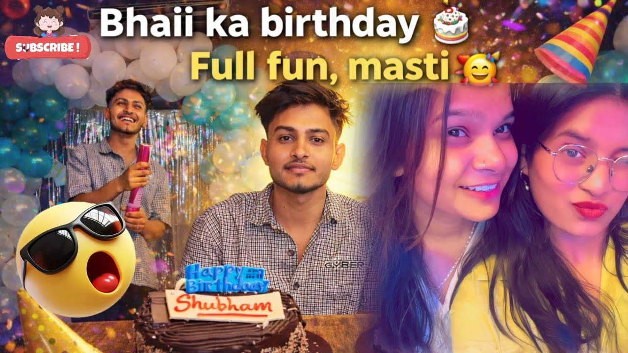 🥳bhai ka  birthday🎈hume mila surprise 😃 Activa chalii mene😃😁 hum bne dancer 😂 