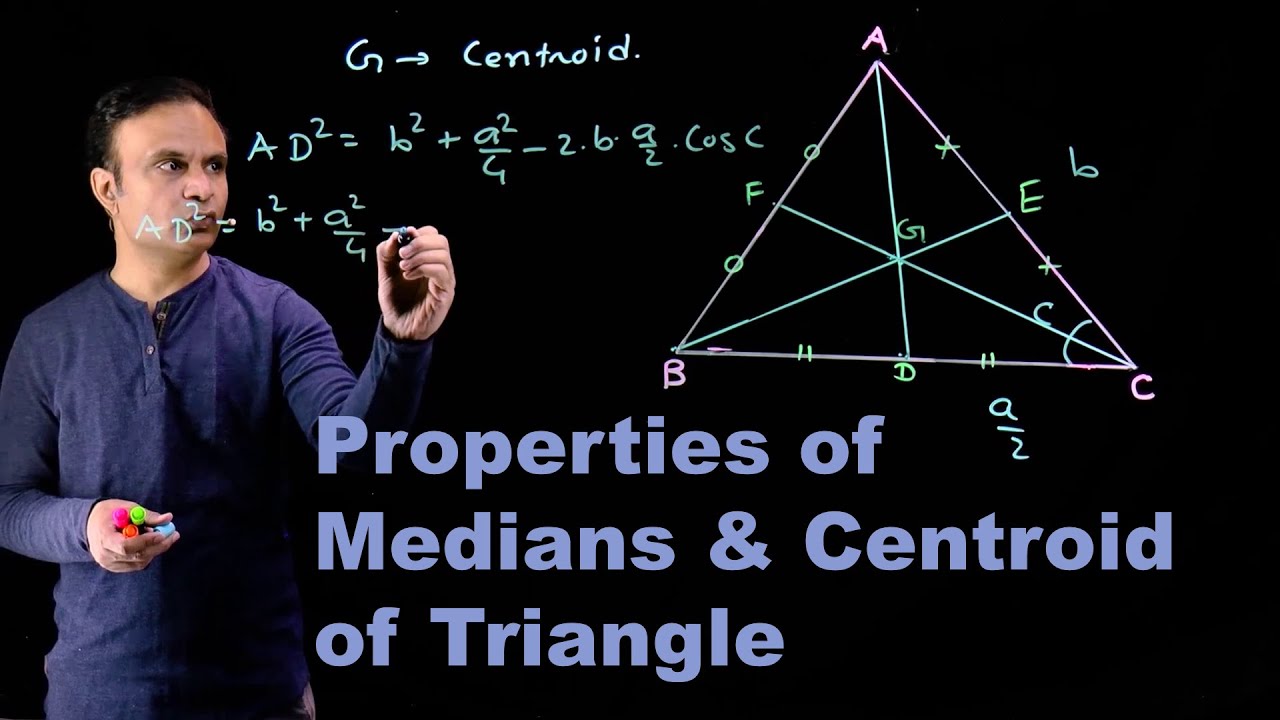 Crack JEE | Solve #Maths equations with #Cengage | Properties of Medians and Centroid of Triangle