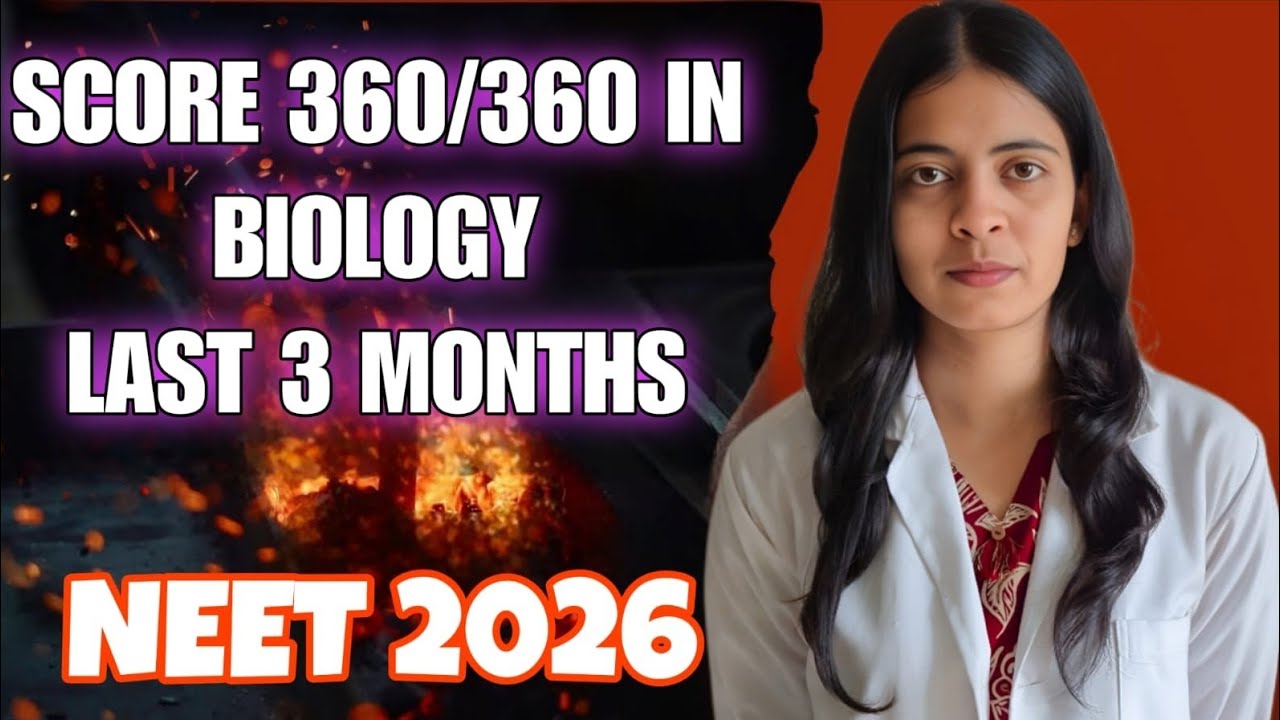 BEST way to SCORE 360 in BIOLOGY || Last 90 days plan👍 Let's Crack NEET 2026 🔥