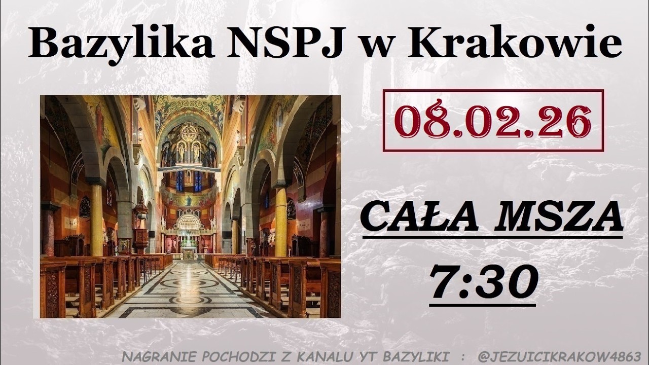 JACEK PRUSAK SJ - MSZA ŚW. 7:30 (8.02.26)