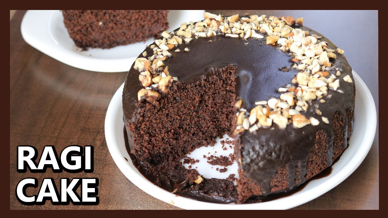 Eggless Ragi Chocolate Cake | How To Make Cake In Pressure Cooker | Healthy Ragi Cake with Jaggery