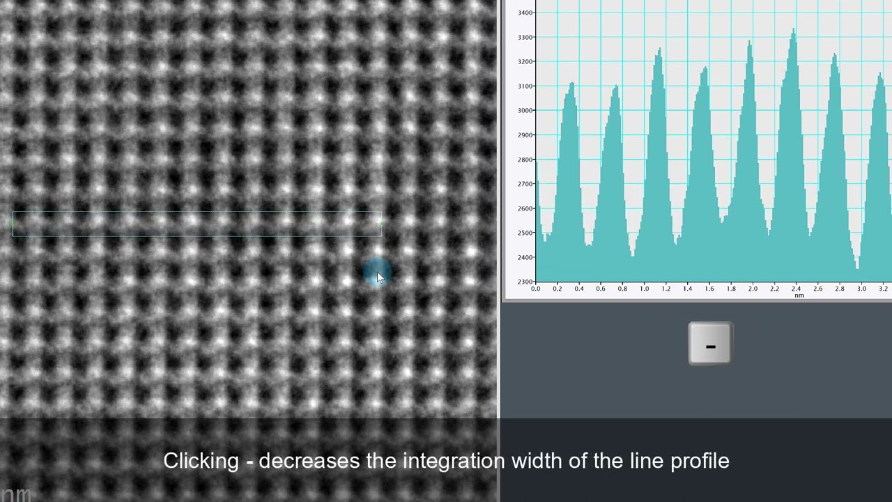 Draw Line Profiles in DigitalMicrograph