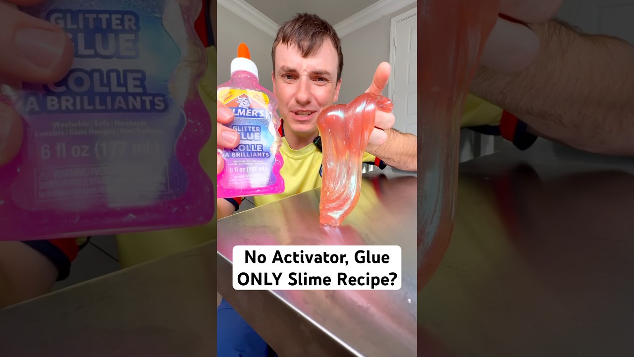 I Tried VIRAL DIY No Activator Glue ONLY Slime Recipe
