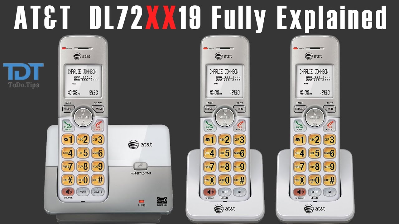 Как использовать интеллектуальный блокировщик вызовов AT&T DECT DL72219 Bluetooth, систему автоот...