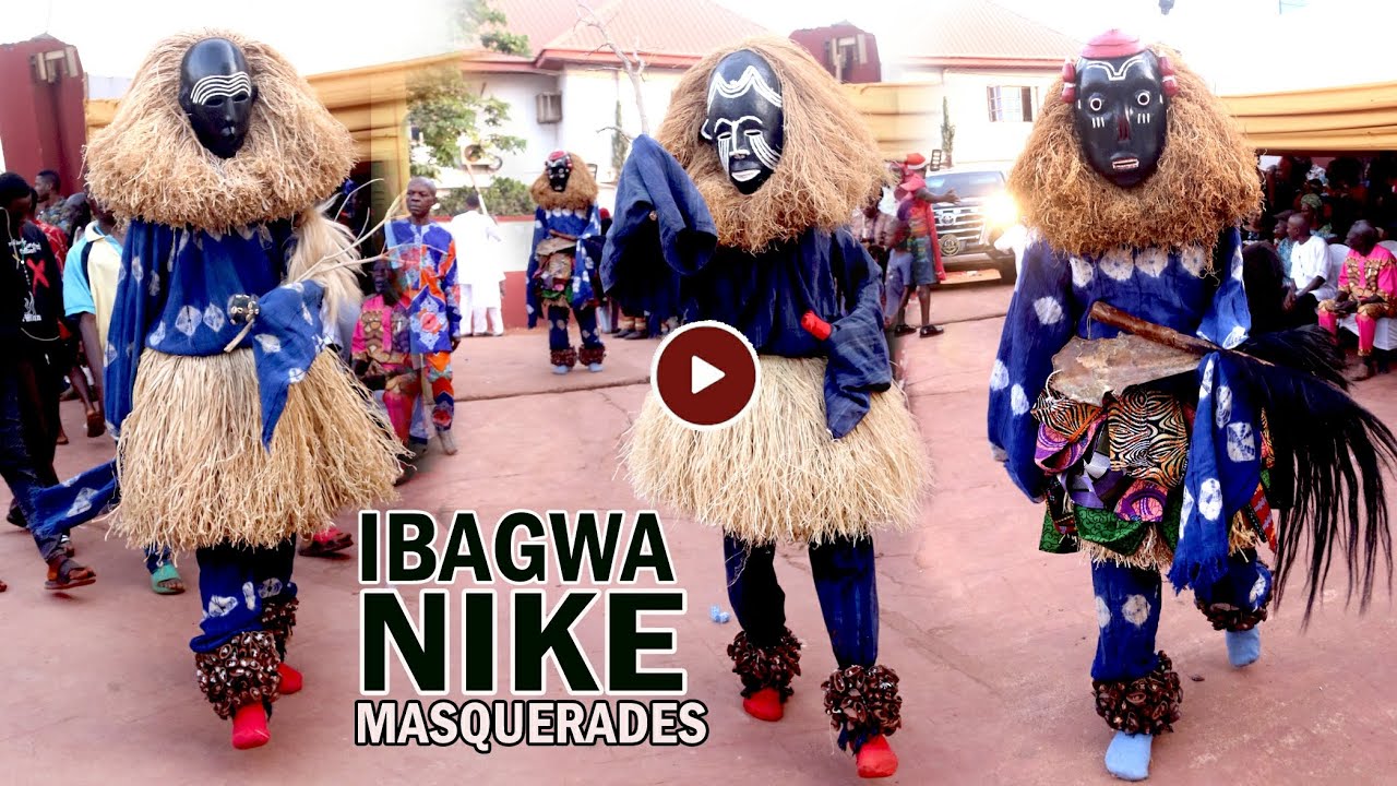 masquerades @ Igwe Ibagwa Nike's Ofala festival, HRH IGWE DR. E.O UGWU
