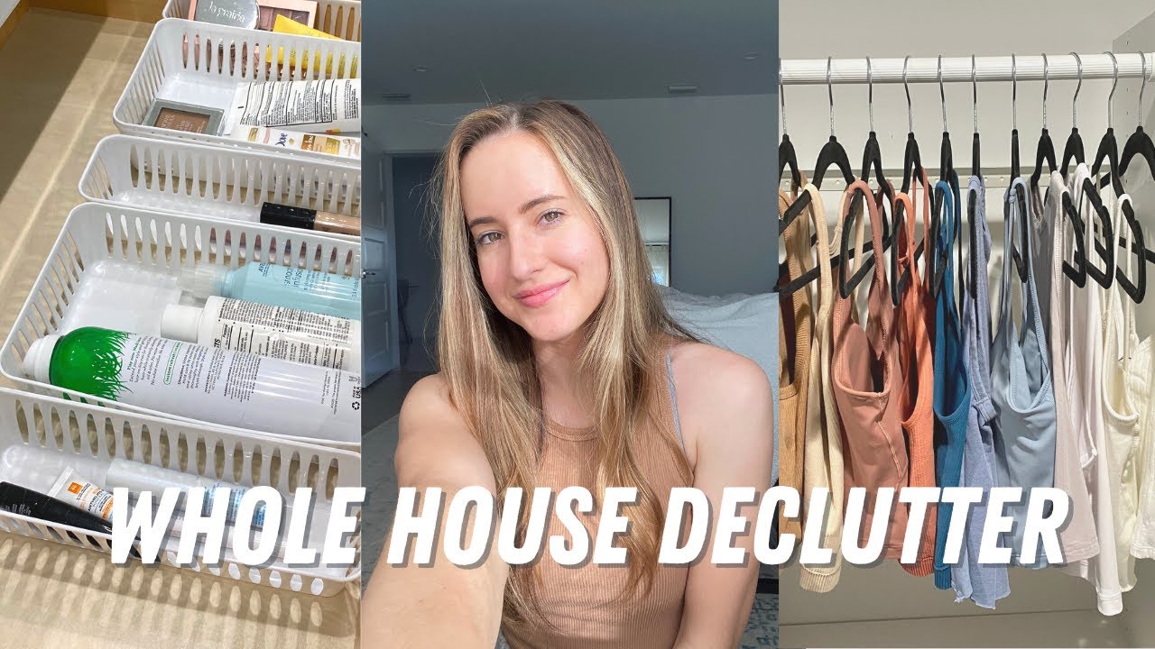 WHOLE HOUSE DECLUTTER IN 2 HOURS + Minimalism Tips for Beginners :)