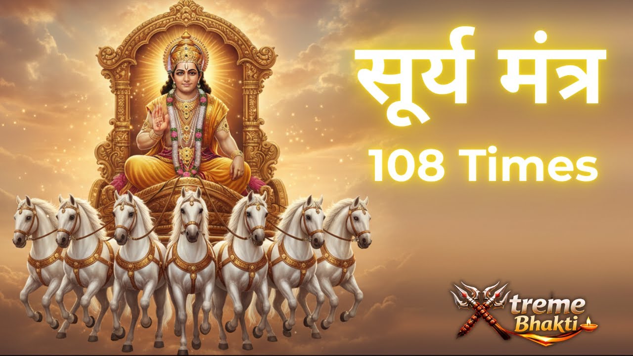 Surya Dev Mool Mantra 108 Times 🌞 | ॐ ह्रां ह्रीं ह्रौं सः सूर्याय नमः | Morning Energy Mantra
