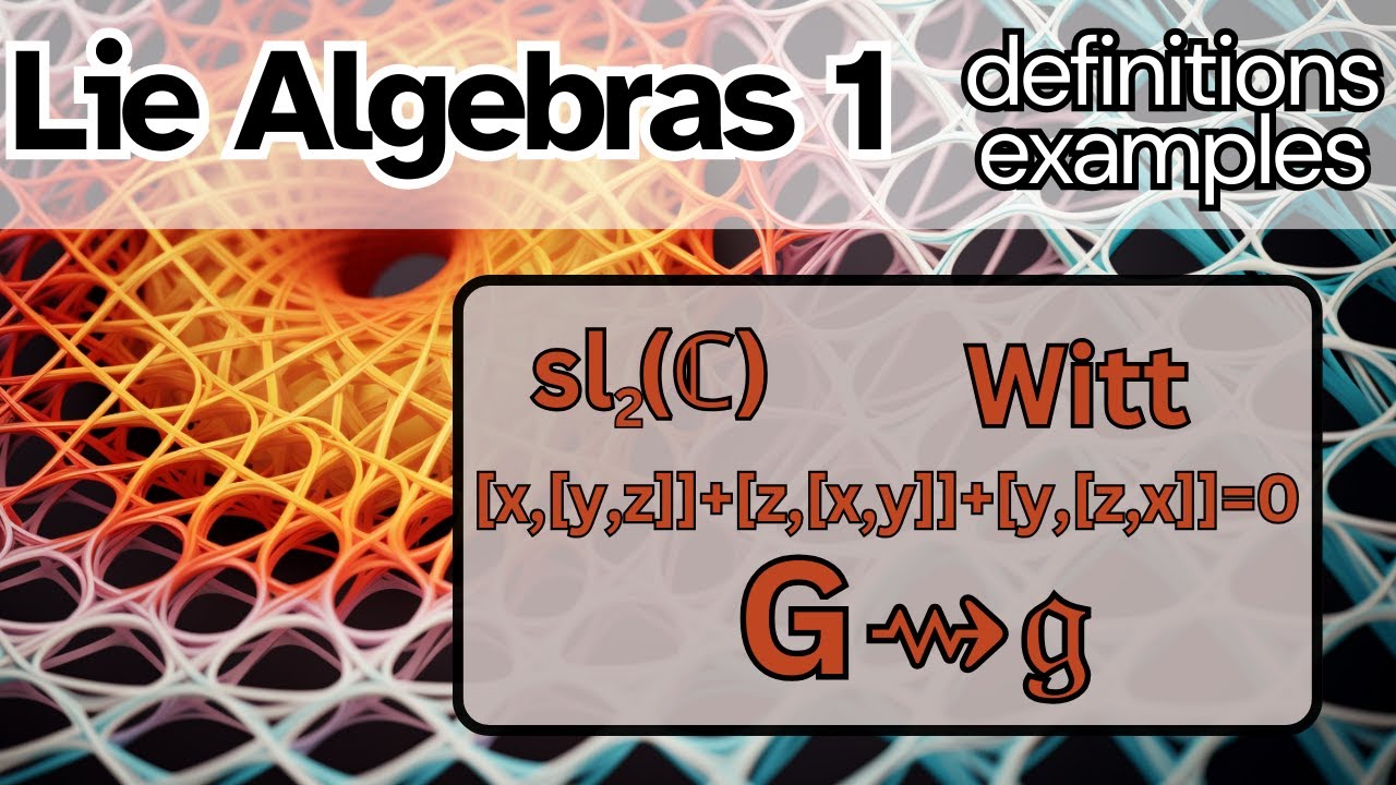 Lie Algebras 1 -- Definition and basic examples.
