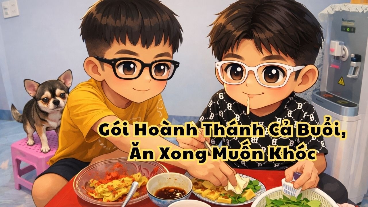 #10 Làm Hoành Thánh Ăn Ngán Luôn. Gói Hoành Thánh Cả Buổi, Ăn Xong Muốn Khóc