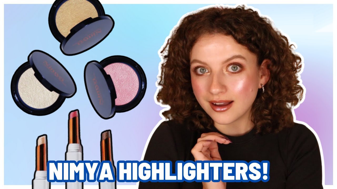 NIMYA GLOWIFICATION HIGHLIGHTERS AND DISCOSPHERE GLITTER LIP TOPPERS TESTED!