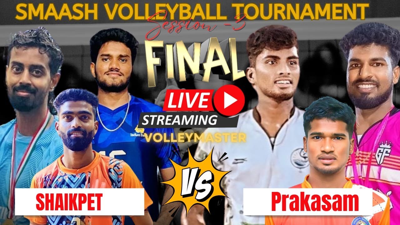Final|SET 2|PART 2|PRAKASAM TEAM vs SHAIKPET |TIGER|KALYAN|GANESH|ADI|smaash volleyballTournament