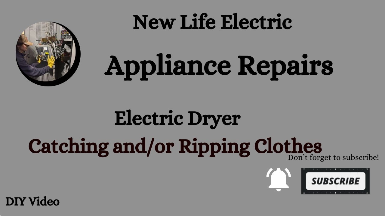 How to fix a dryer catching or ripping clothes
