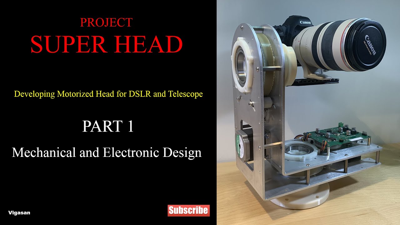 DIY Heavy Pan Tilt Camera - Part 1 (Mechanical and Electronic Design)