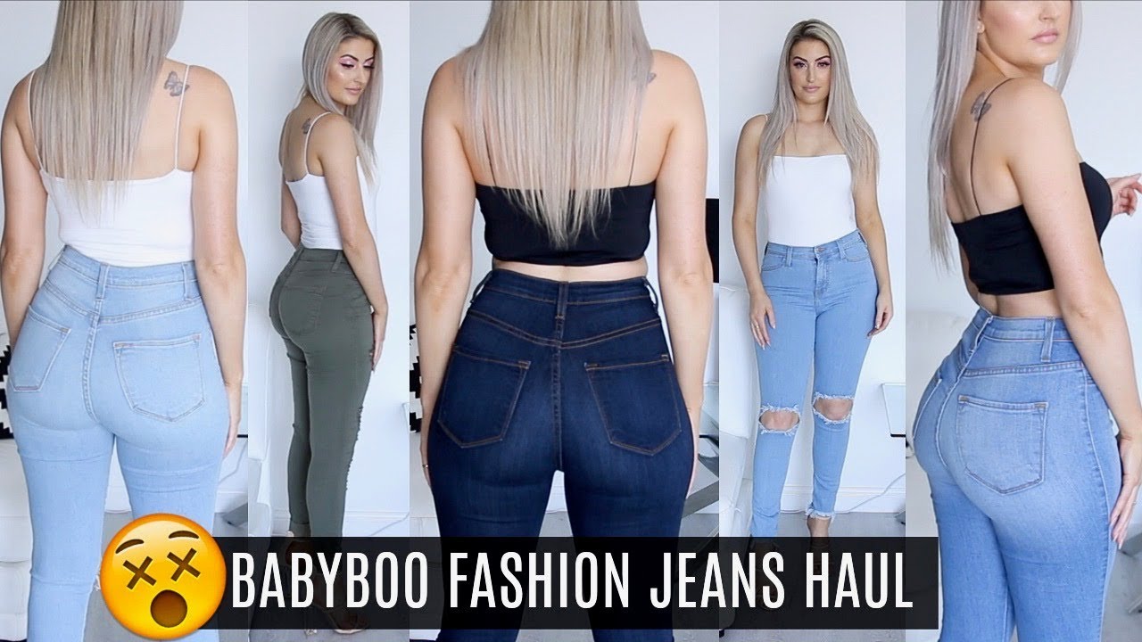 Огромный обзор и примерка джинсов Babyboo Fashion | Ханна Шродер