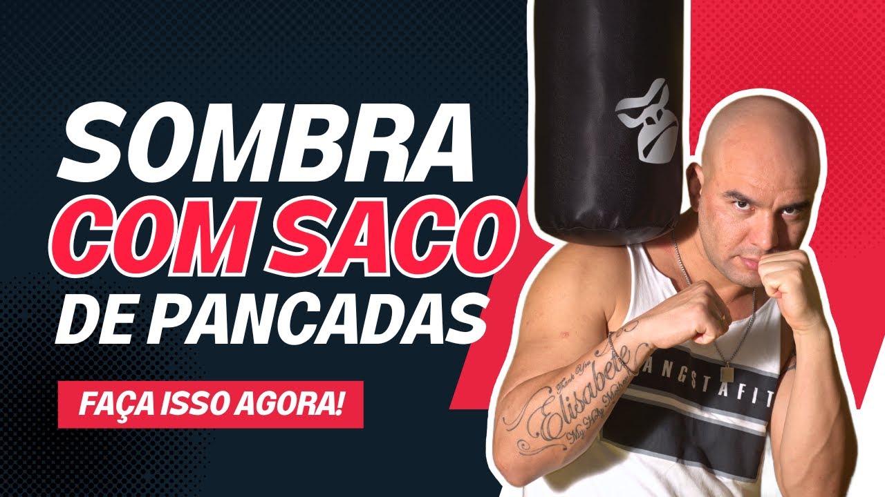 Cansado daquele treino sem graça? Treino de sombra de Boxe com saco de pancadas!
