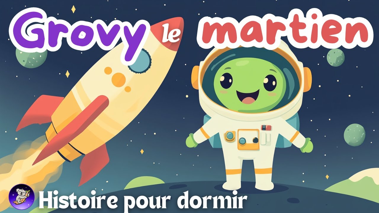Grovy le martien et le voyage sur la lune 👽 HISTOIRE POUR S'ENDORMIR | Histoire pour dormir