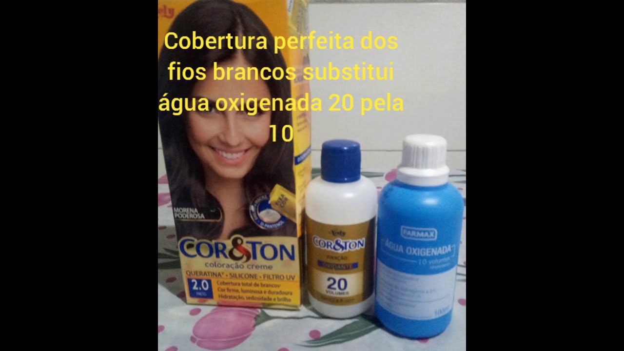 cobertura perfeita dos fios brancos troque oxigenada volume 20 pela 10