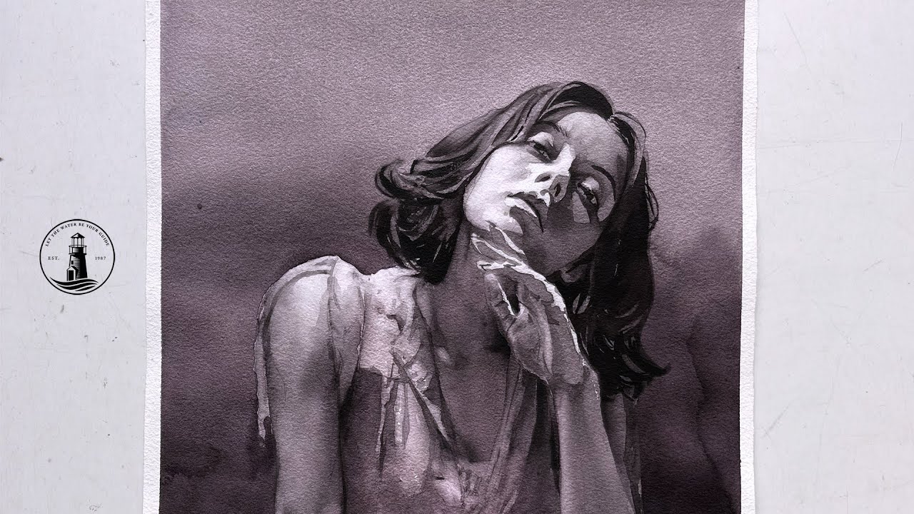 Monochrome Girl — Timelapse Demo