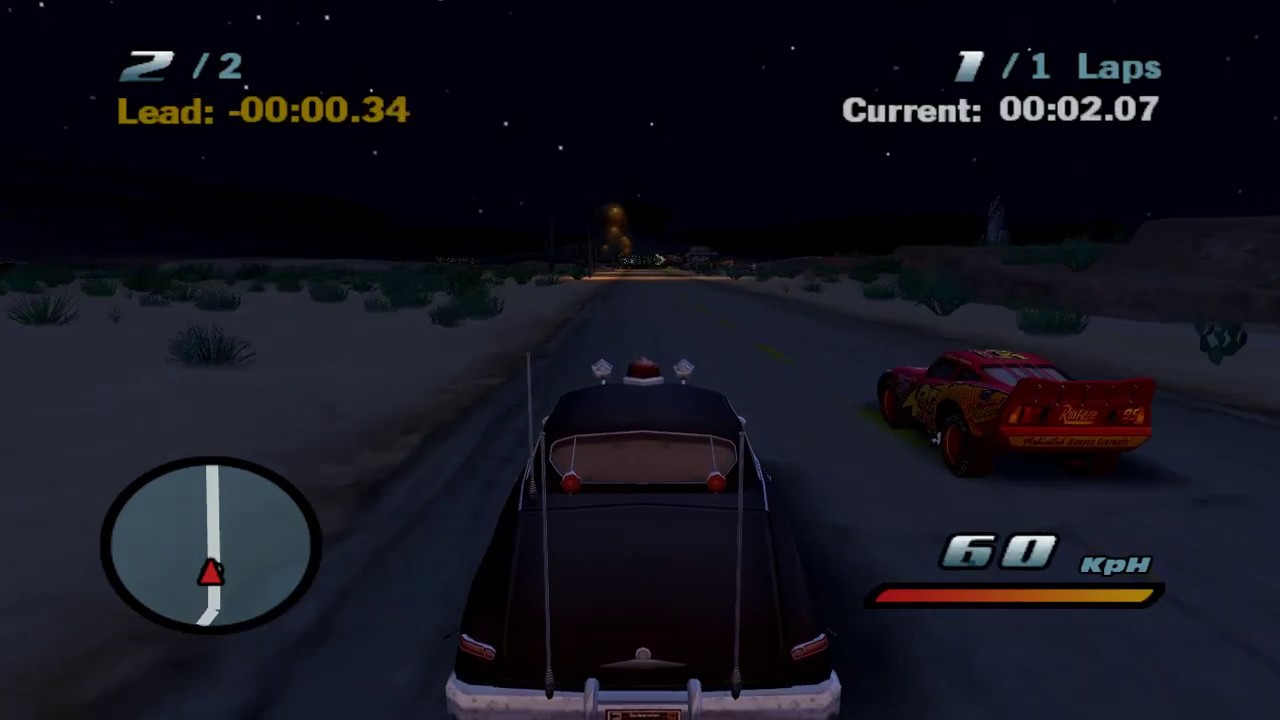 Cars: The Video Game: Sheriff's Chase but it's backwards
