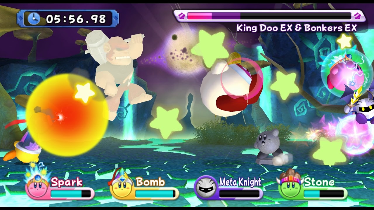 Kirby's Return to Dream Land: The True Arena 4 player Netplay 60fps