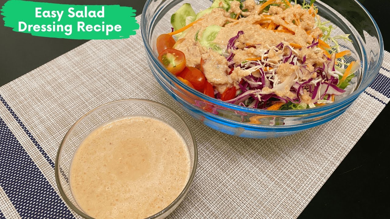 Easy Salad Dressing Recipe - របៀបធ្វើទឹកស្រូបសាឡាដ