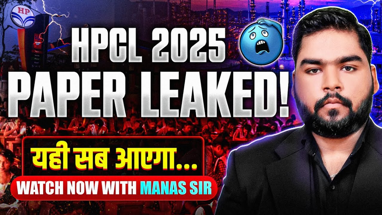 HPCL Paper Leak 2025 I Part 2 I – यही सब आएगा! 🔥 Non Tech Section I 100% Confirmed Questions!