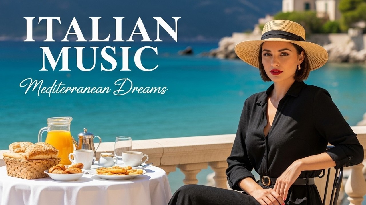 The Best 🇮🇹 Italian Music🍋 1 Hours Scenic Amalfi Coast & Lake Como Relaxation 2K