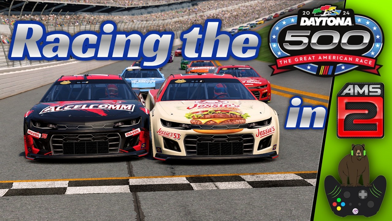 Гонка на Daytona 500 в Automobilista 2 с рулем! TheCombustionGamer