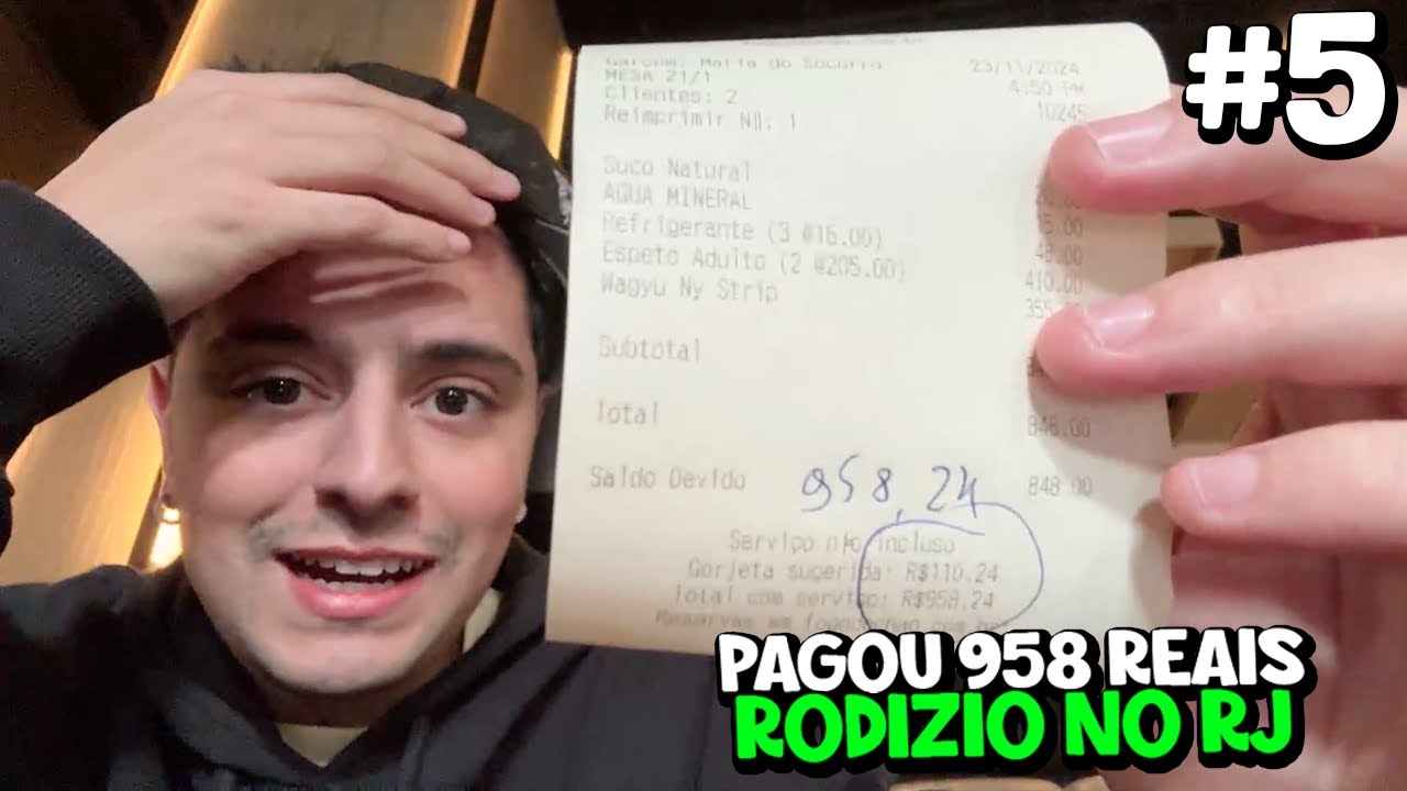 CORINGA TEVE QUE PAGAR 958 REAIS EM UM RODIZIO NO RIO DE JANEIRO! ep 5